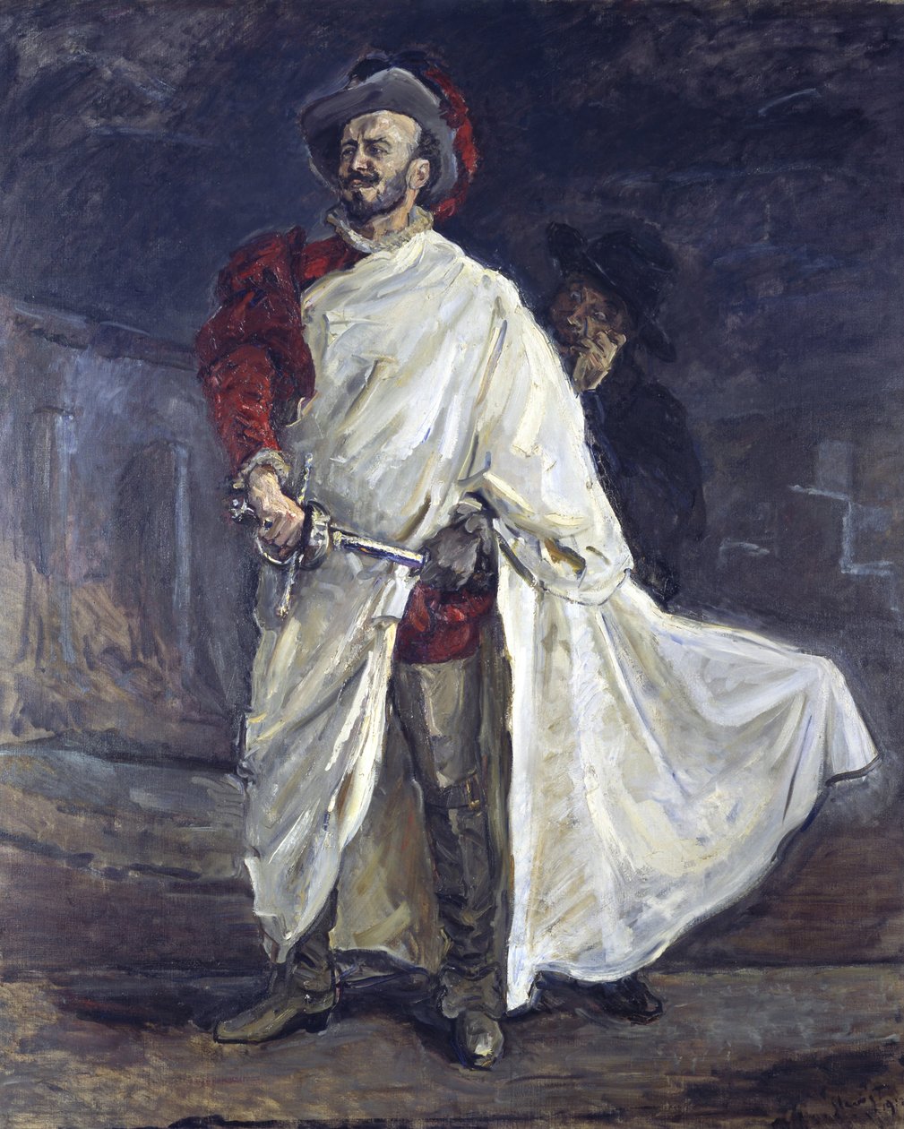 Zpěvák Francisco Andrade jako Don Giovanni v Mozartově opeře, 1902 od Max Slevogt