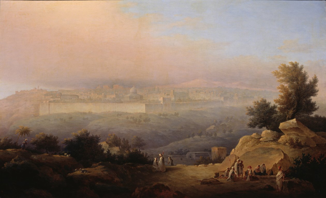 Jeruzalém, 1849 od Maxim Nikiphorovich Vorobyev