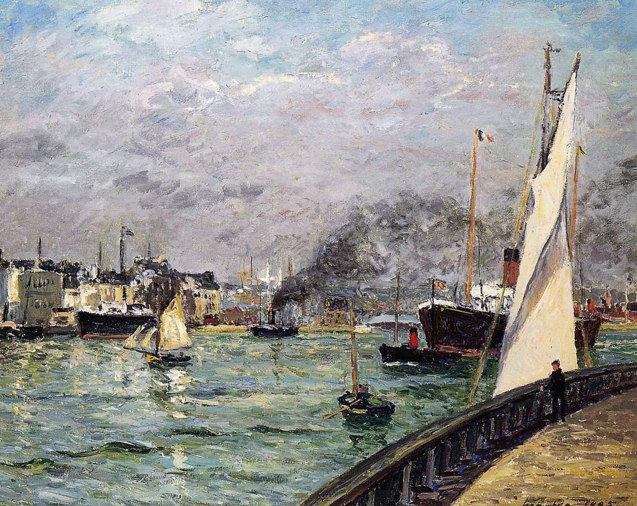 Přístav Le Havre, Normandie, 1905 od Maxime Emile Louis Maufra