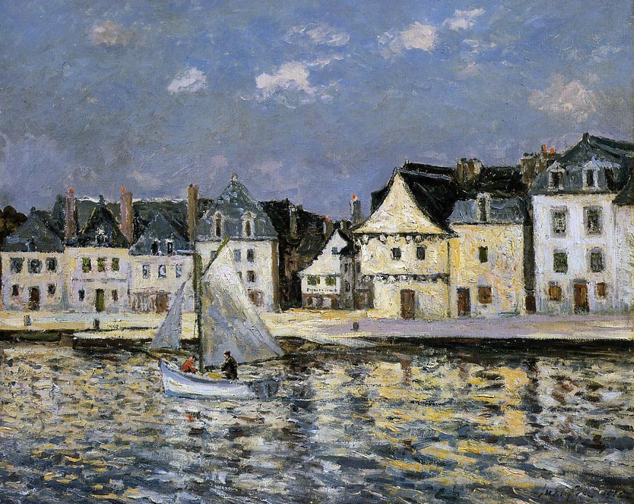 Přístav St. Goustan, Bretaň, 1912 od Maxime Emile Louis Maufra