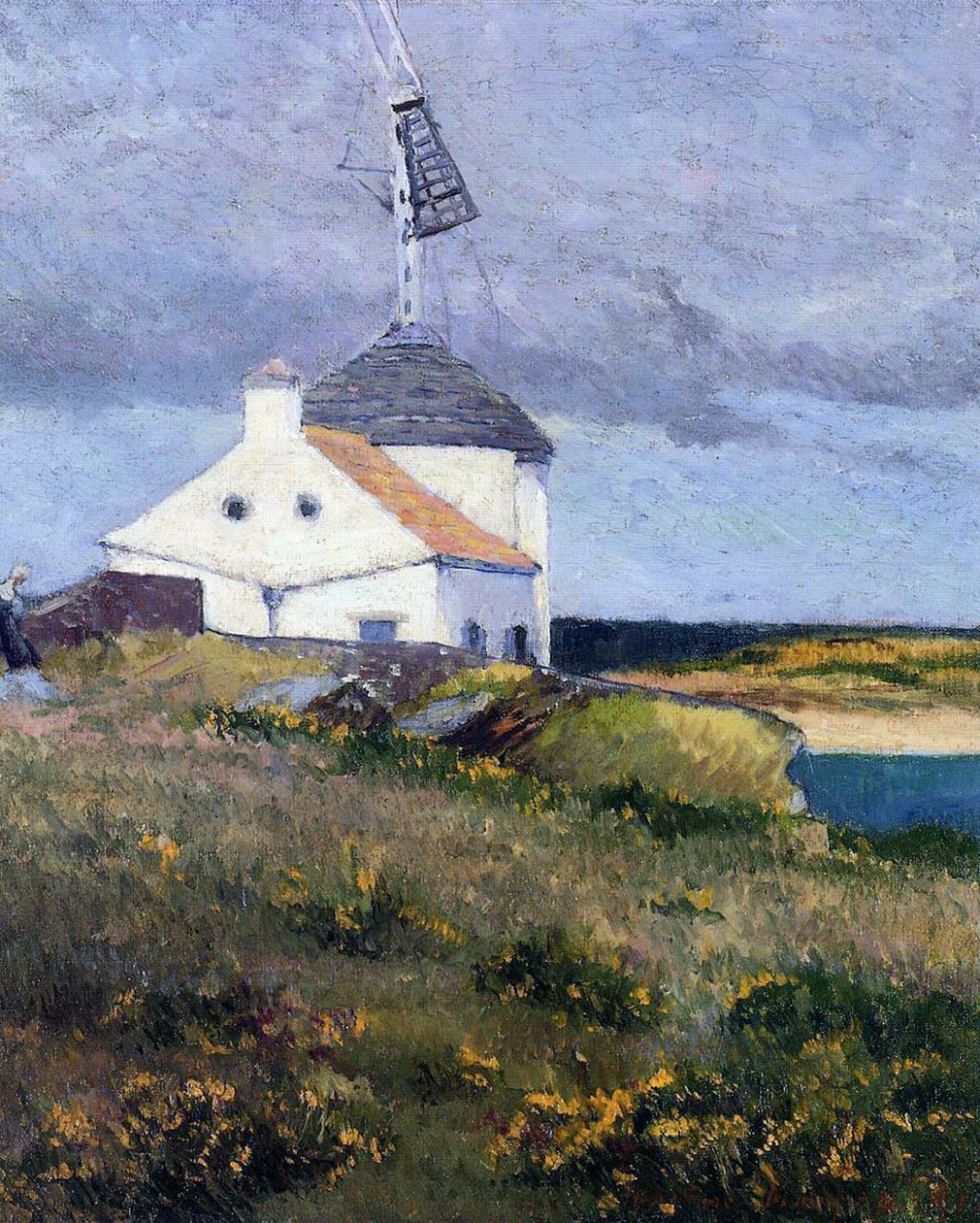 Signální věž, Bretaň, 1911 od Maxime Emile Louis Maufra
