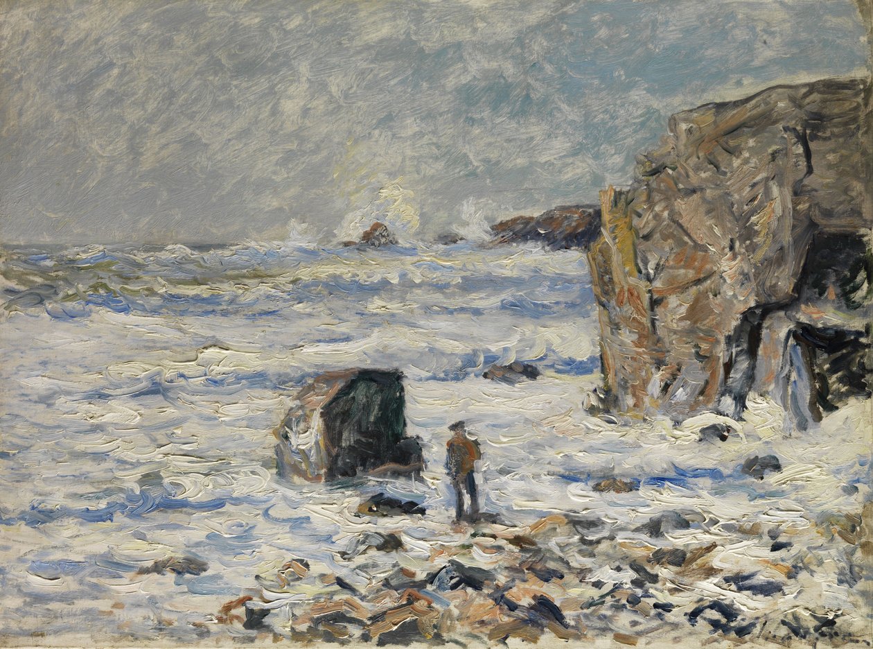 Neznámý na bretonském pobřeží od Maxime Emile Louis Maufra