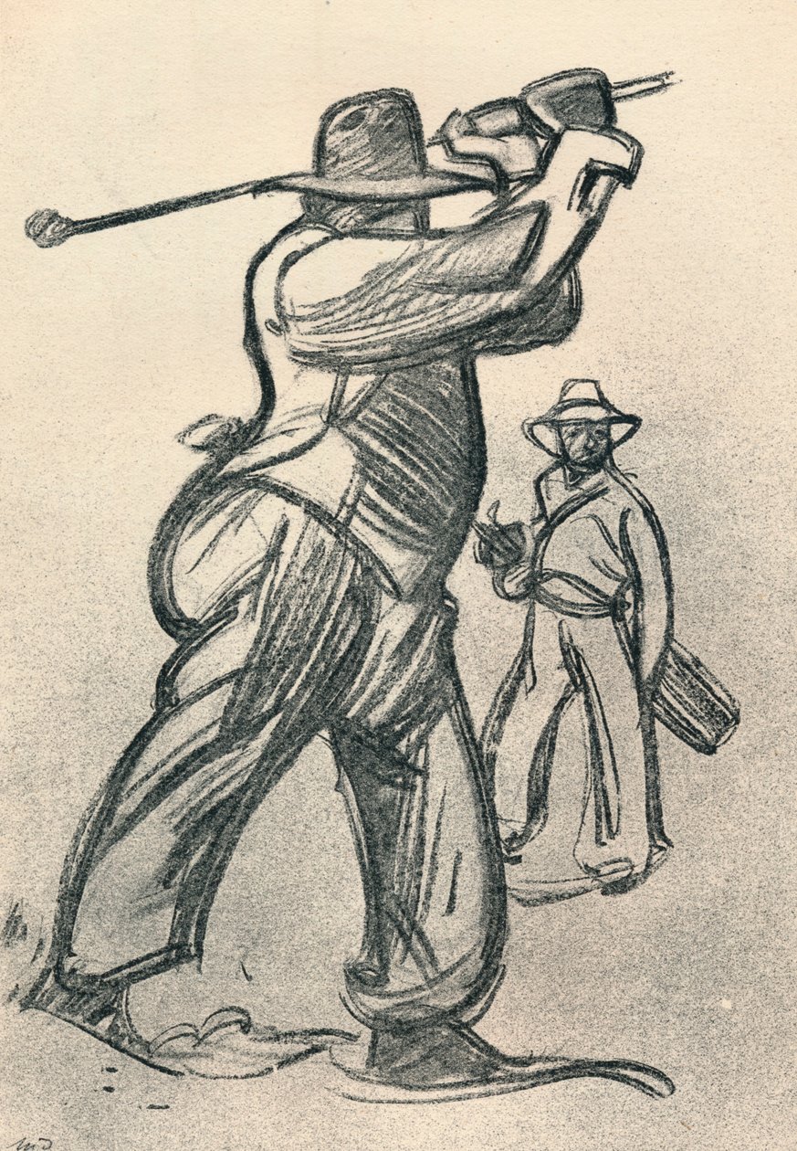 Le Joueur De Golf, c1920, 1923 od Maxime Pierre Jules Dethomas