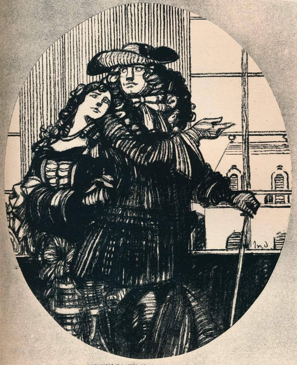 Le Lutrin, Chant II Boileau, c1920, 1923 od Maxime Pierre Jules Dethomas