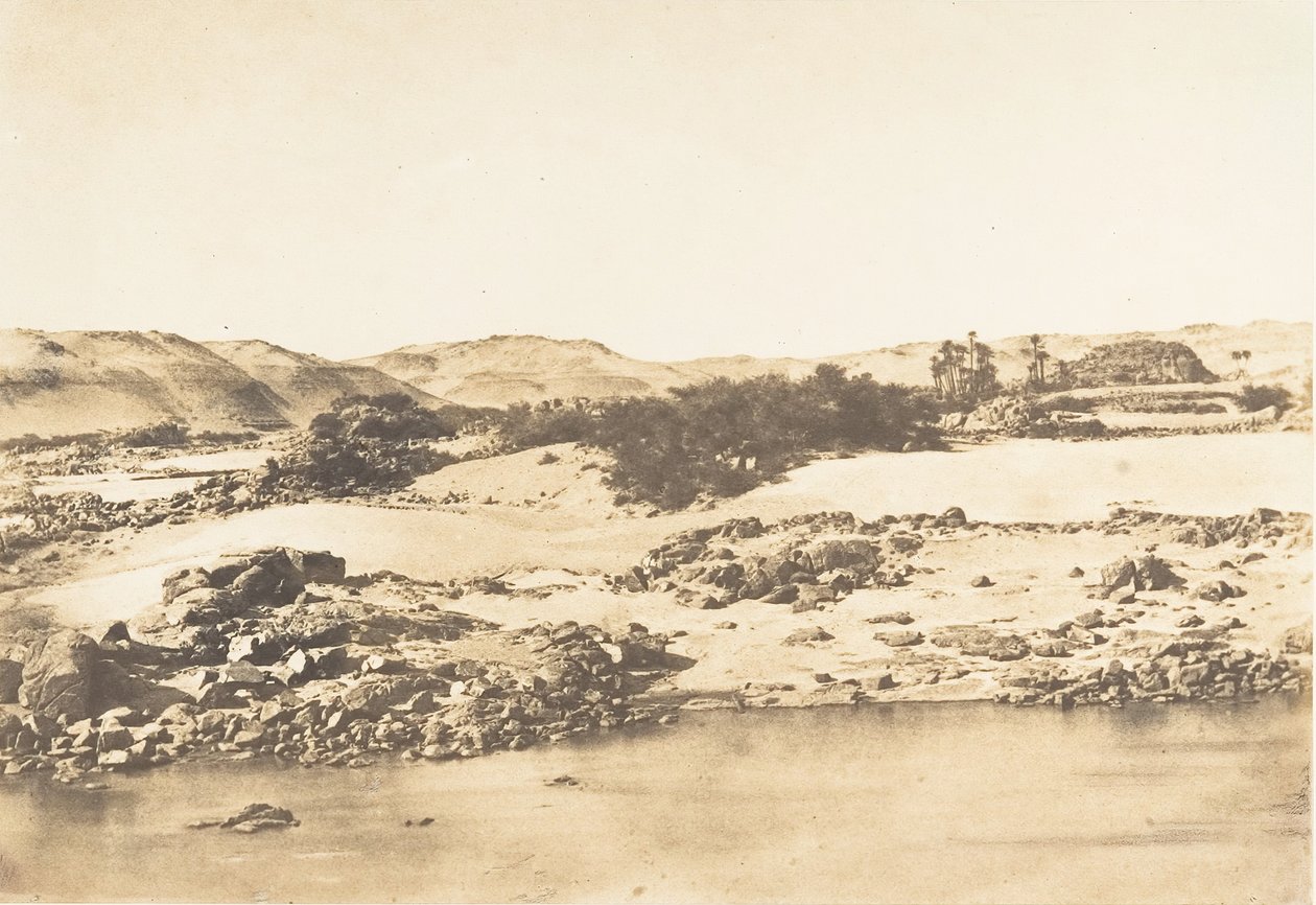 Vchod do prvního kataraktu poblíž Asuánu, 1849-50. od Maxime Du Camp