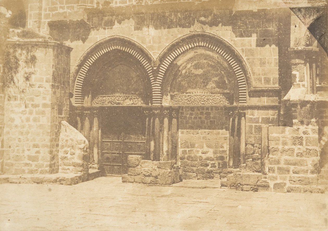 Průčelí kostela Božího hrobu, Jeruzalém č. 1, 19. srpna 1850. od Maxime Du Camp