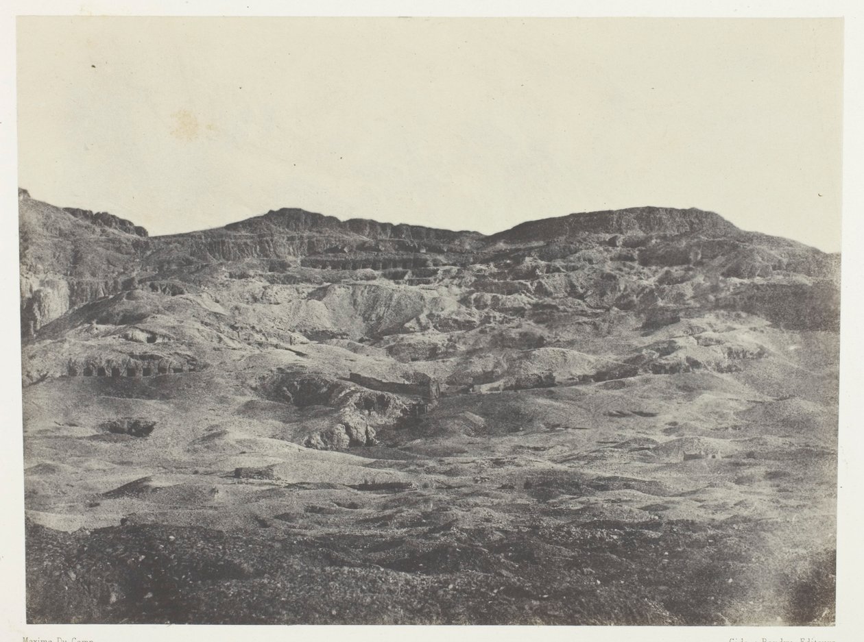 Gournah, nekropole v Thébách; Thebes od Maxime Du Camp