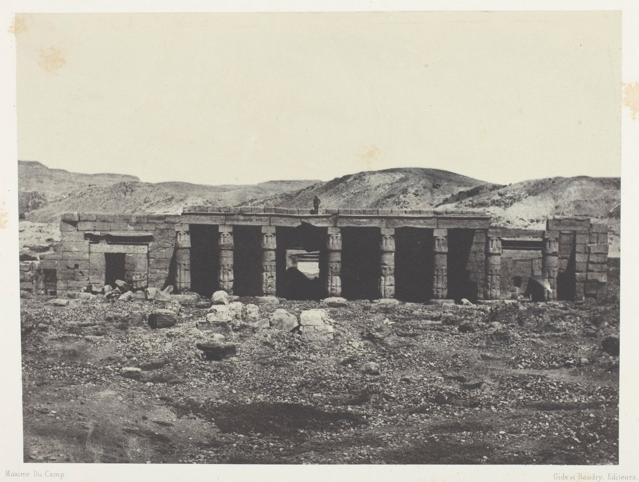 Gournah, palác Menephta 1.; Thebes od Maxime Du Camp