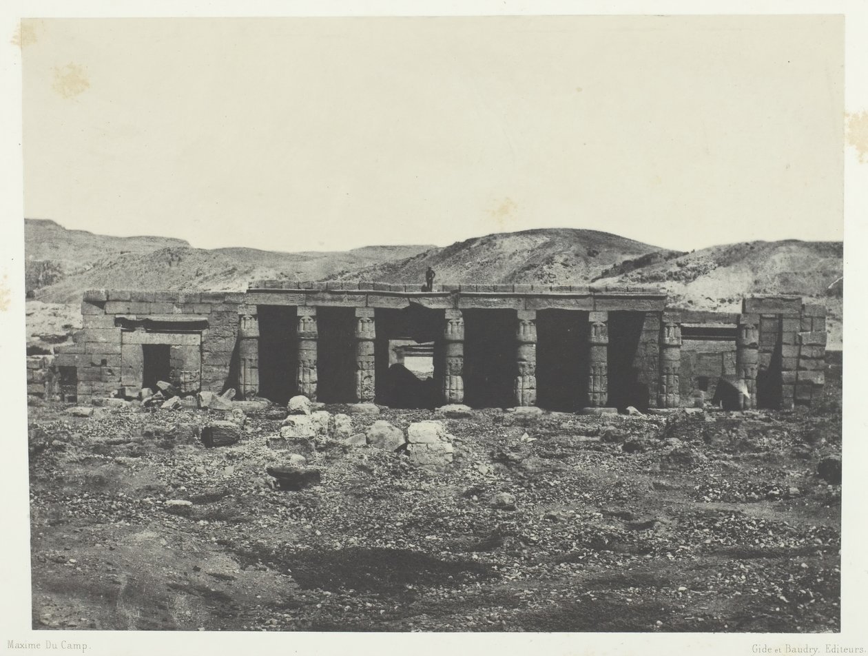 Gournah, Palác Menephta I, Théby, 184951, vytištěno 1852. od Maxime Du Camp