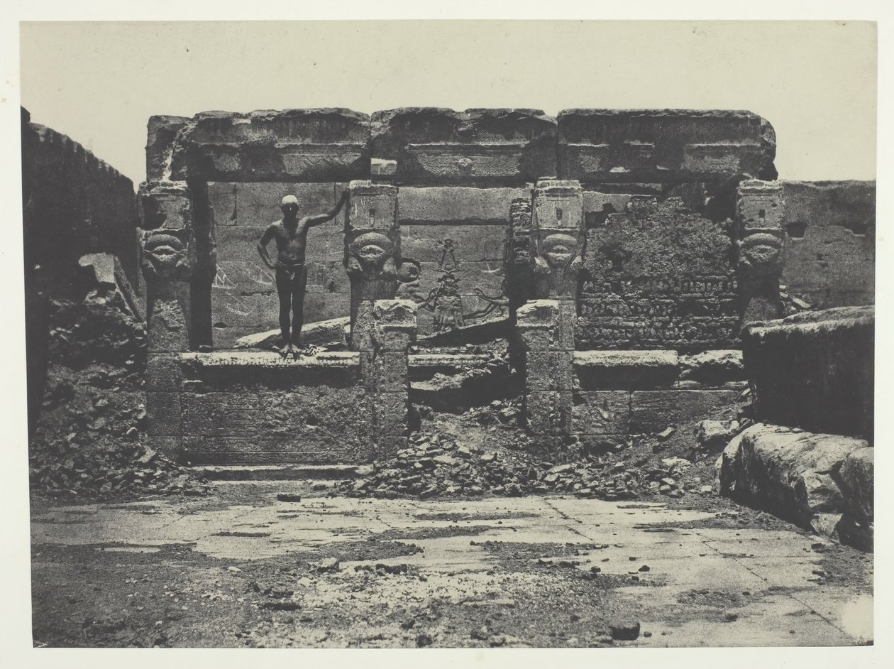 Velký chrám Dendera Teutyres, Horní Egypt, 184951, vytištěno 1852. od Maxime Du Camp