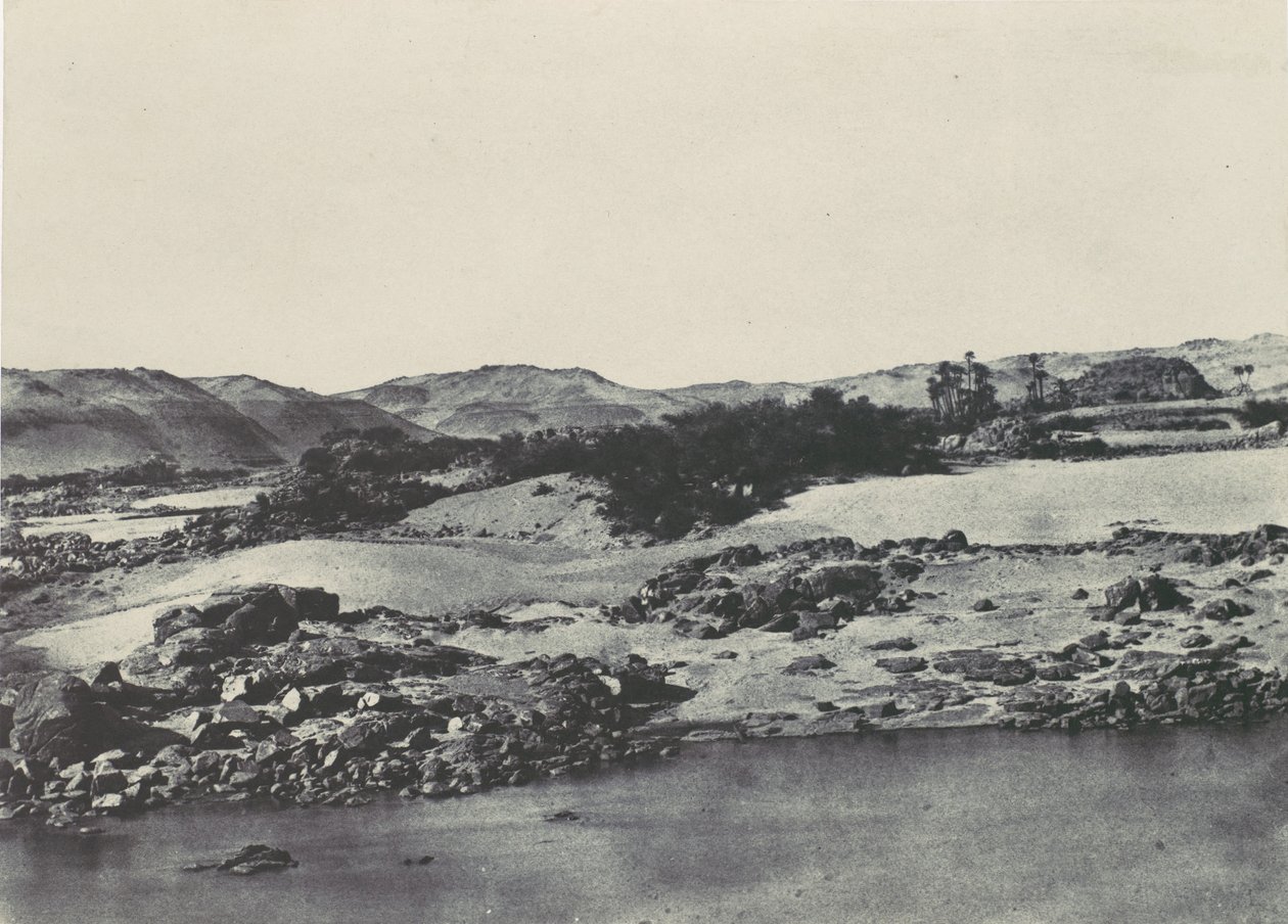 Horní Egypt. Vchod do prvního kataraktu, 1850. od Maxime Du Camp