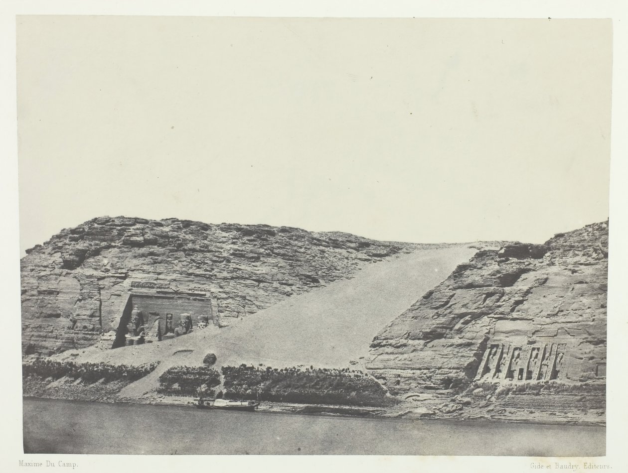 Ibsamboul, Les Deux Spéos, Nubie, 184951, vytištěno 1852. od Maxime Du Camp