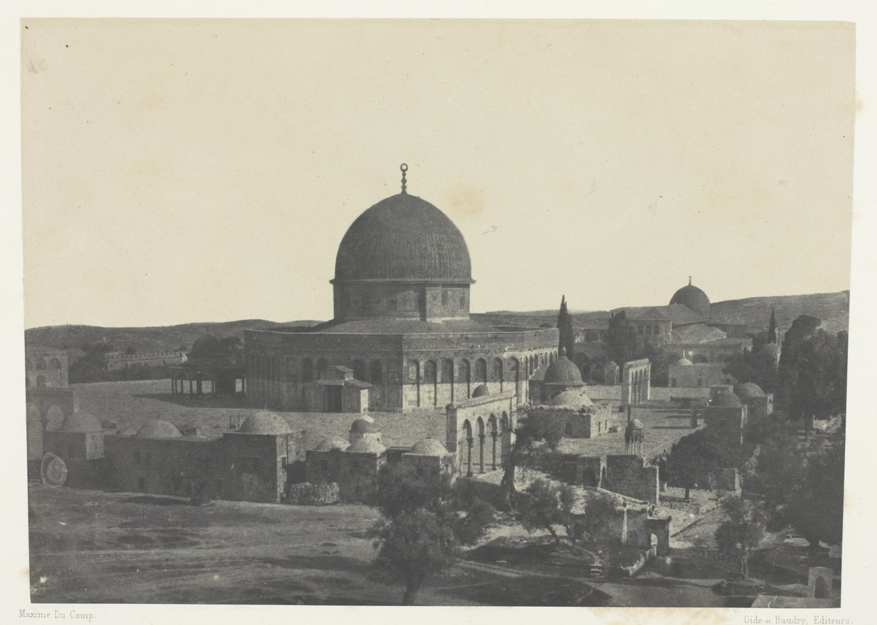 Jeruzalém, Omarova mešita; Palestina od Maxime Du Camp