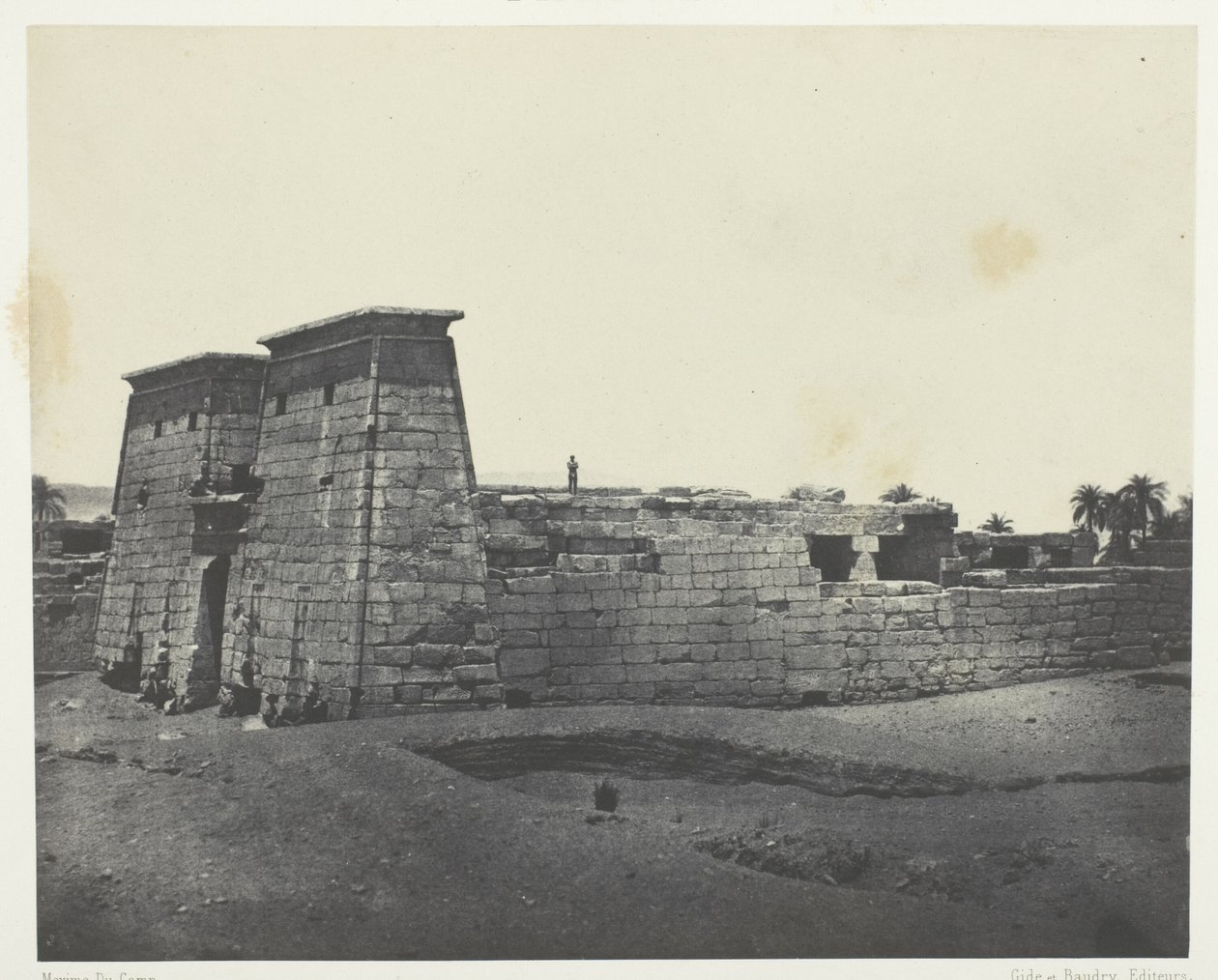 Karnak, Chrám Khons; Thebes od Maxime Du Camp