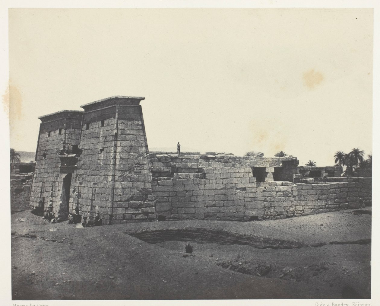 Karnak, Chrám Khons; Thebes od Maxime Du Camp