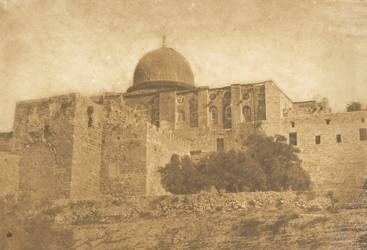 Koubbé-Nébi-Monça – Mojžíšova kopule v Jeruzalémě, srpen 1850. od Maxime Du Camp