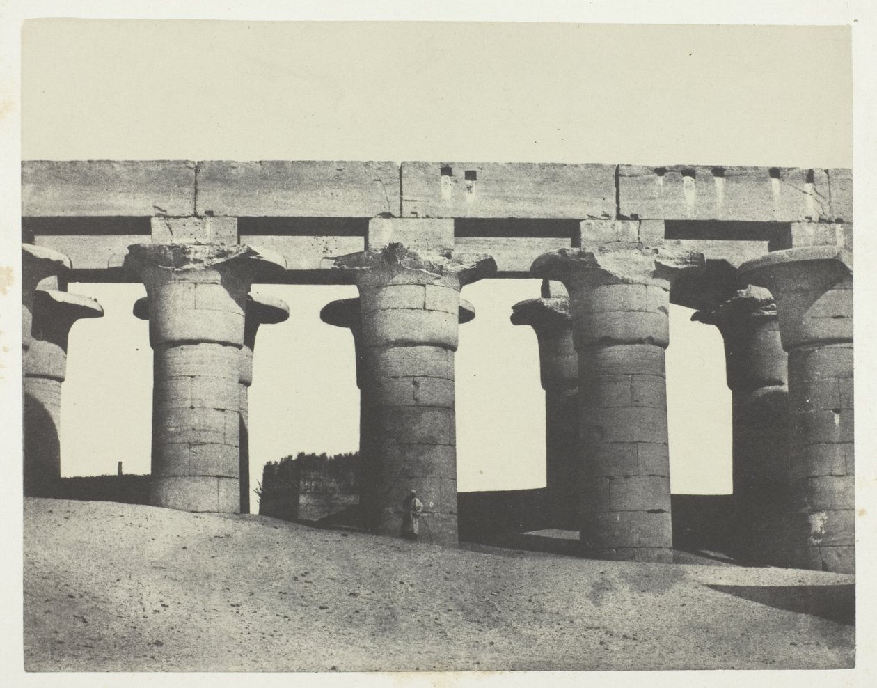 Luxor, Velká kolonáda paláce; Thebes od Maxime Du Camp