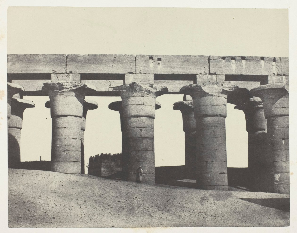 Luxor, Velká kolonáda paláce; Thebes od Maxime Du Camp