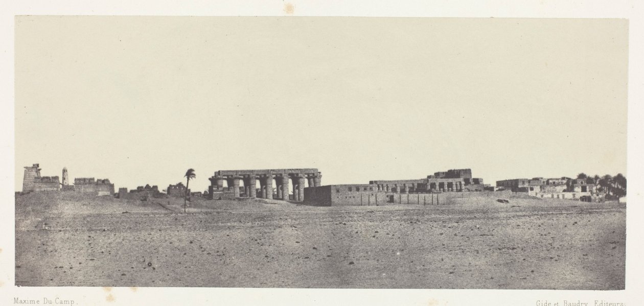 Luxor, Celkový pohled na ruiny; Thebes od Maxime Du Camp