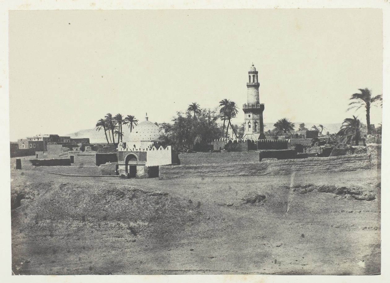 Mešita El-Arif a hrobka Mourad-Bey, Horní Egypt, 184951, vytištěno 1852. od Maxime Du Camp