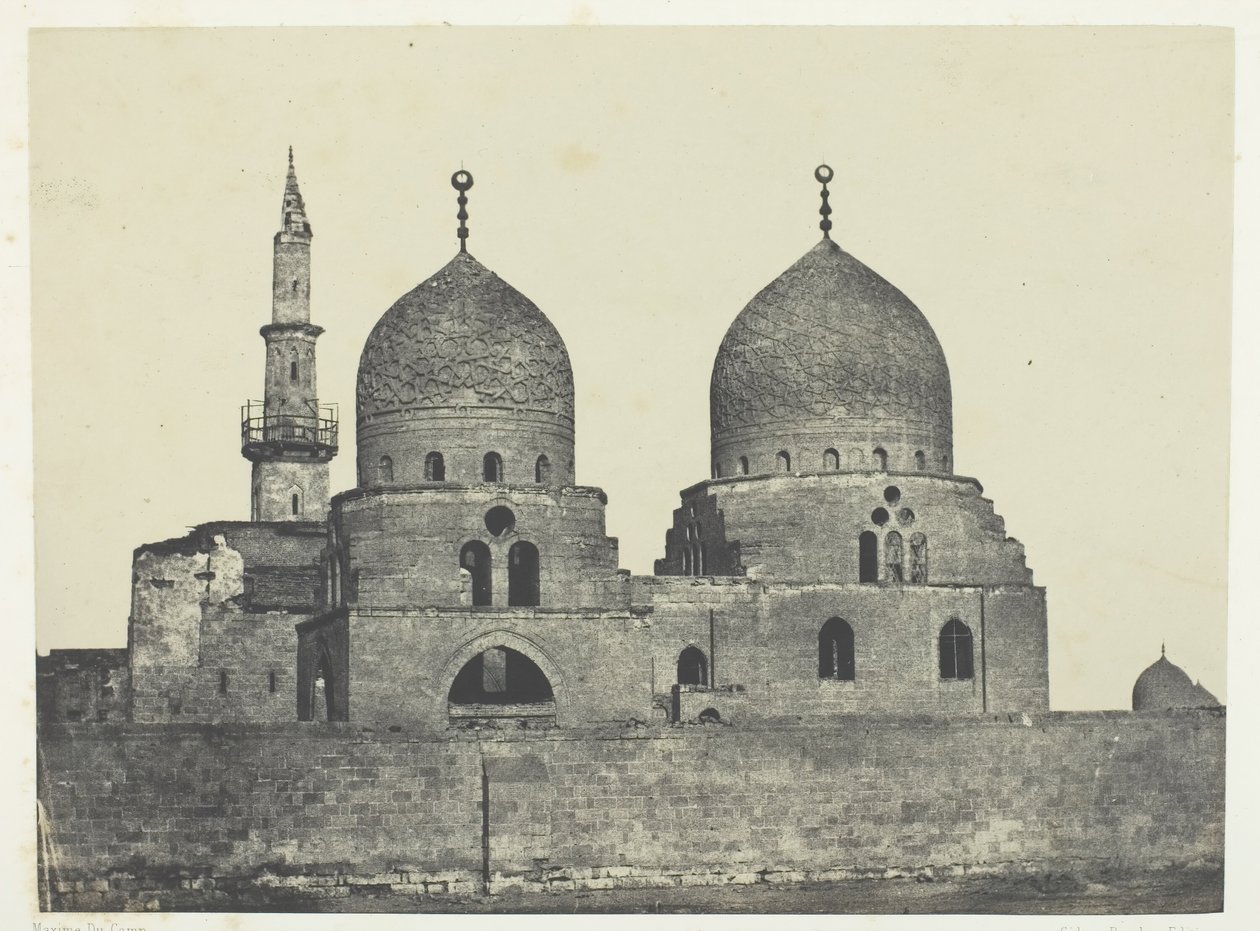 Mešita a hrobka sultána Kansou-el-Gouri, Le Kaire, 184951, vytištěno 1852. od Maxime Du Camp