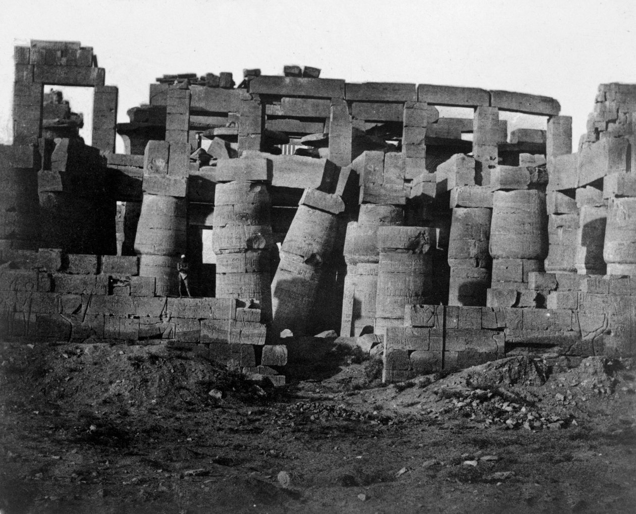 Ruiny chrámu, Egypt, 1852. od Maxime Du Camp