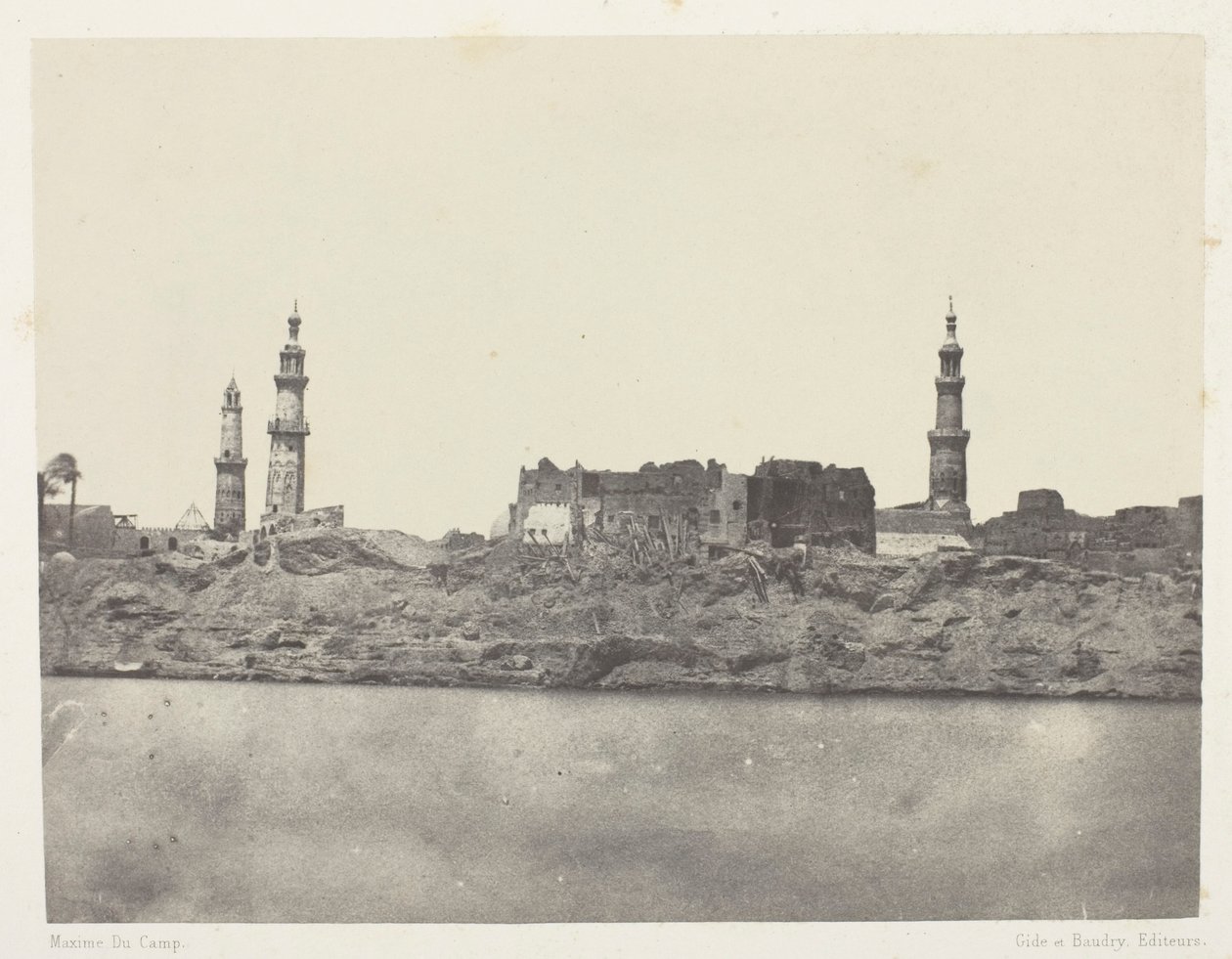 Celkový pohled, Girgeh, Horní Egypt od Maxime Du Camp
