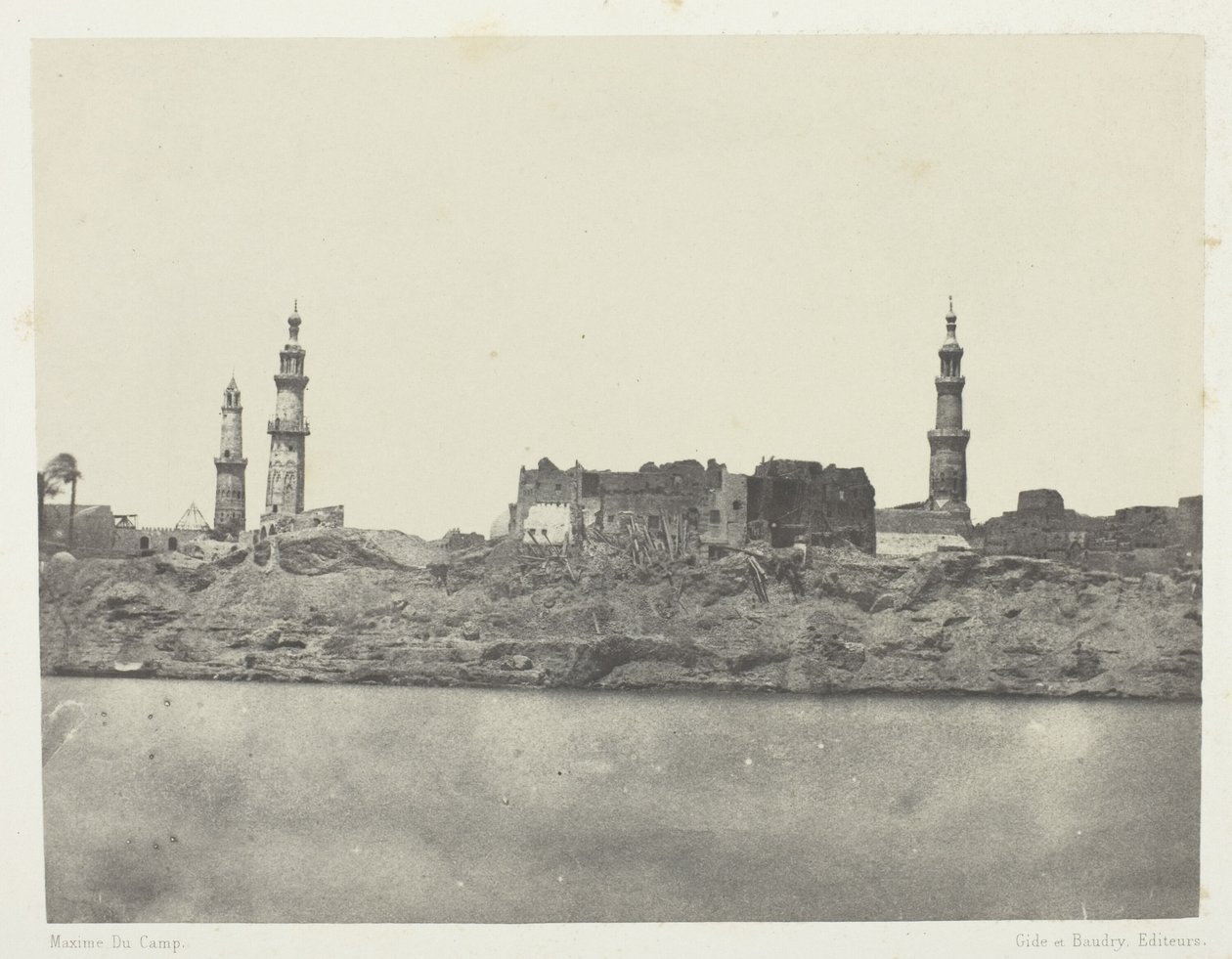 Celkový pohled, Girgeh, Horní Egypt od Maxime Du Camp