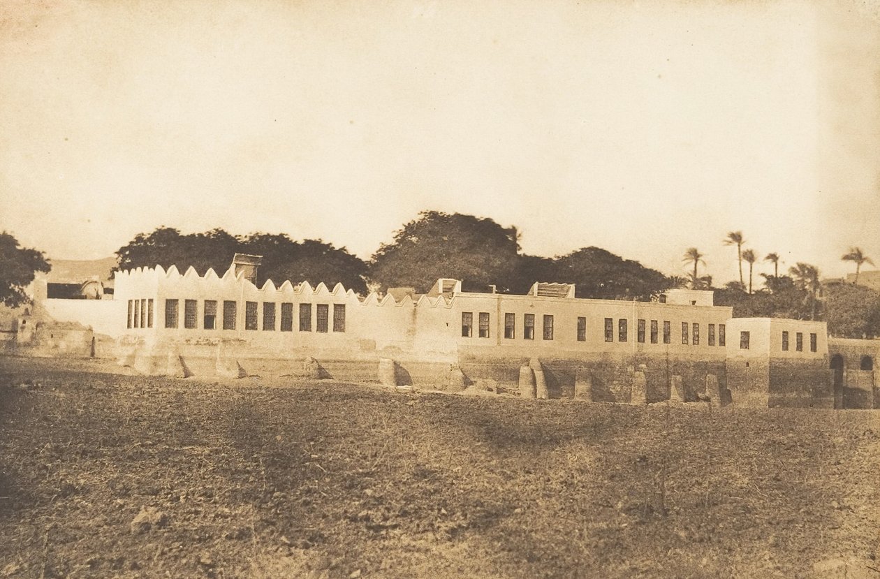 Pohled na Divan a guvernérský palác, v Syout, 1849-50. od Maxime Du Camp