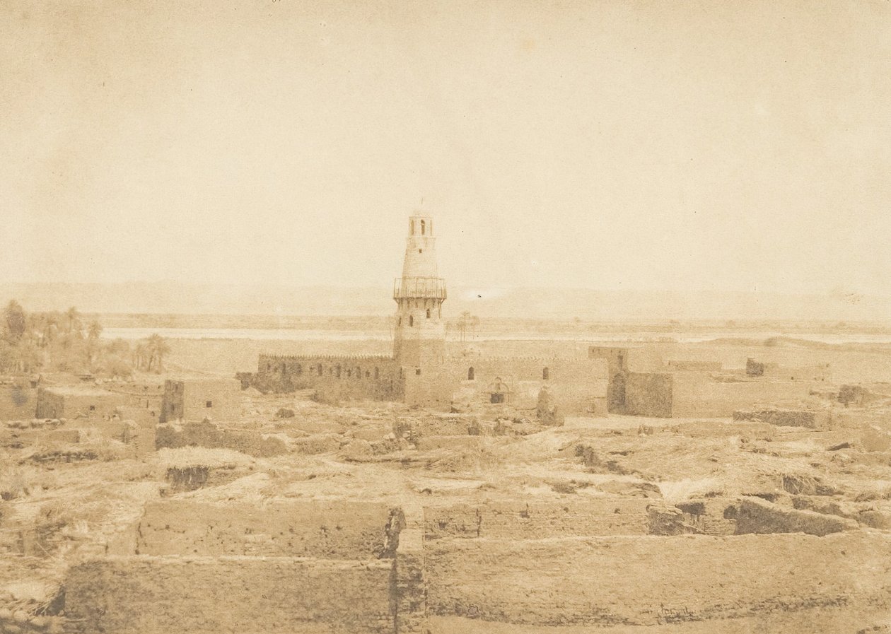 Pohled na vesnici Edfu, 1849-50. od Maxime Du Camp