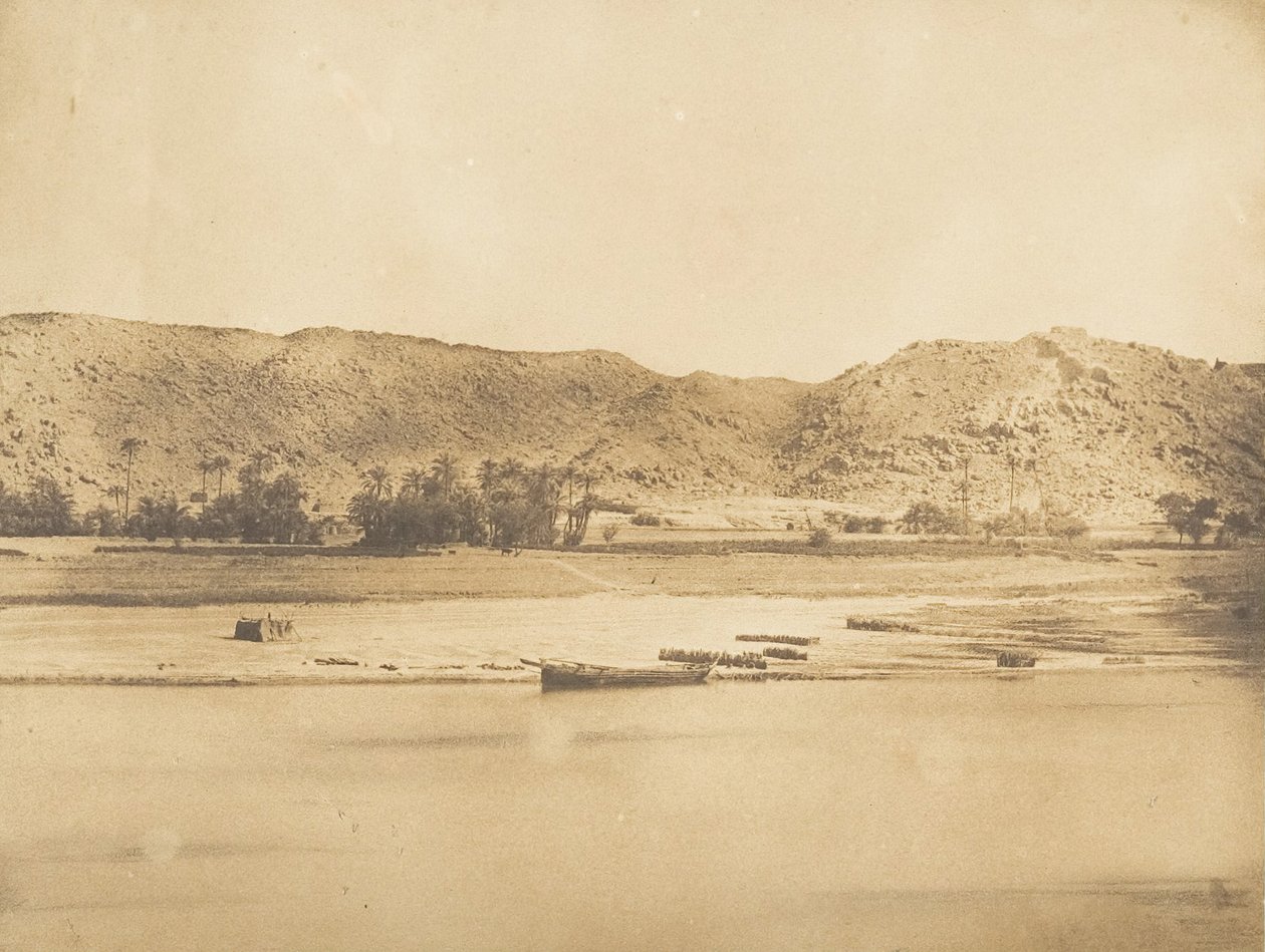Pohled pořízený jihovýchodně od Philae - Cherk-el-Hesseh, 1849-50. od Maxime Du Camp