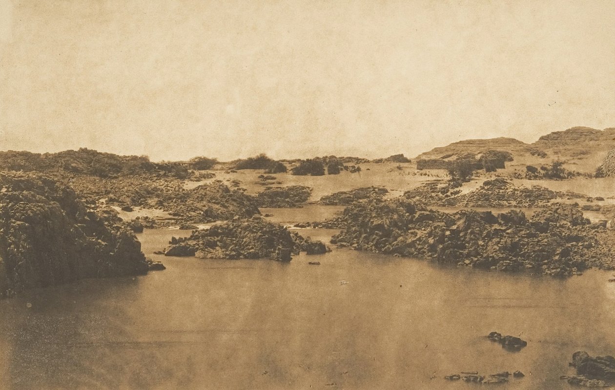 Pohled pořízený při druhém kataraktu, březen 1850. od Maxime Du Camp
