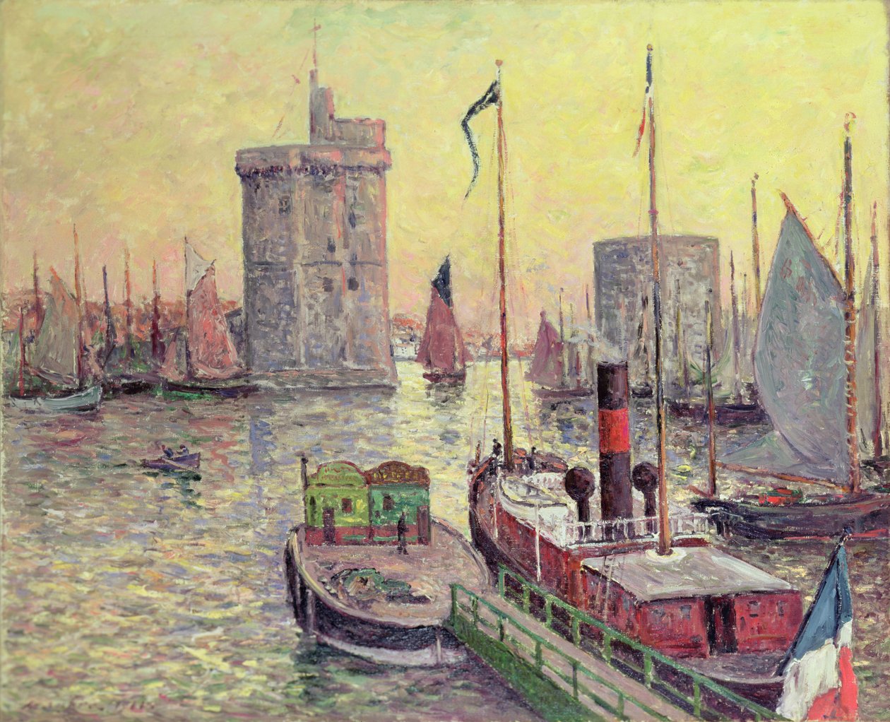 Přístav La Rochelle od Maxime Emile Louis Maufra