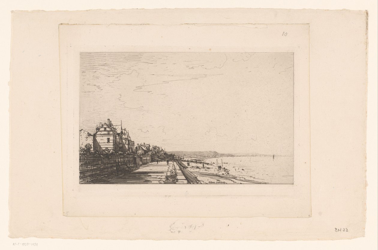 Pohled na Villers Villers (Calvados) (název na objektu) od Maxime François Antoine Lalanne