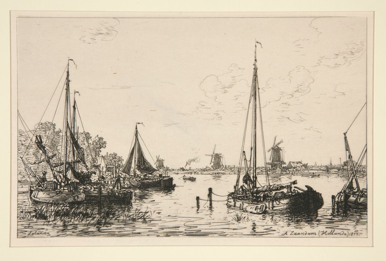 A Zaandam, Holandsko (At Zaandam, Holandsko) od Maxime Lalanne