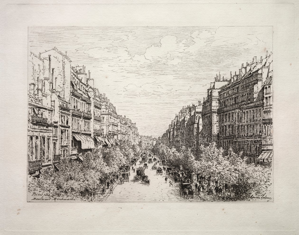 Boulevard Montmartre od Maxime Lalanne