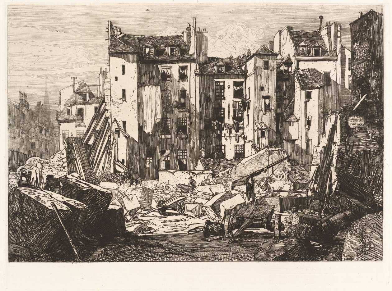 Demolice pro otevření rue des Ecoles od Maxime Lalanne