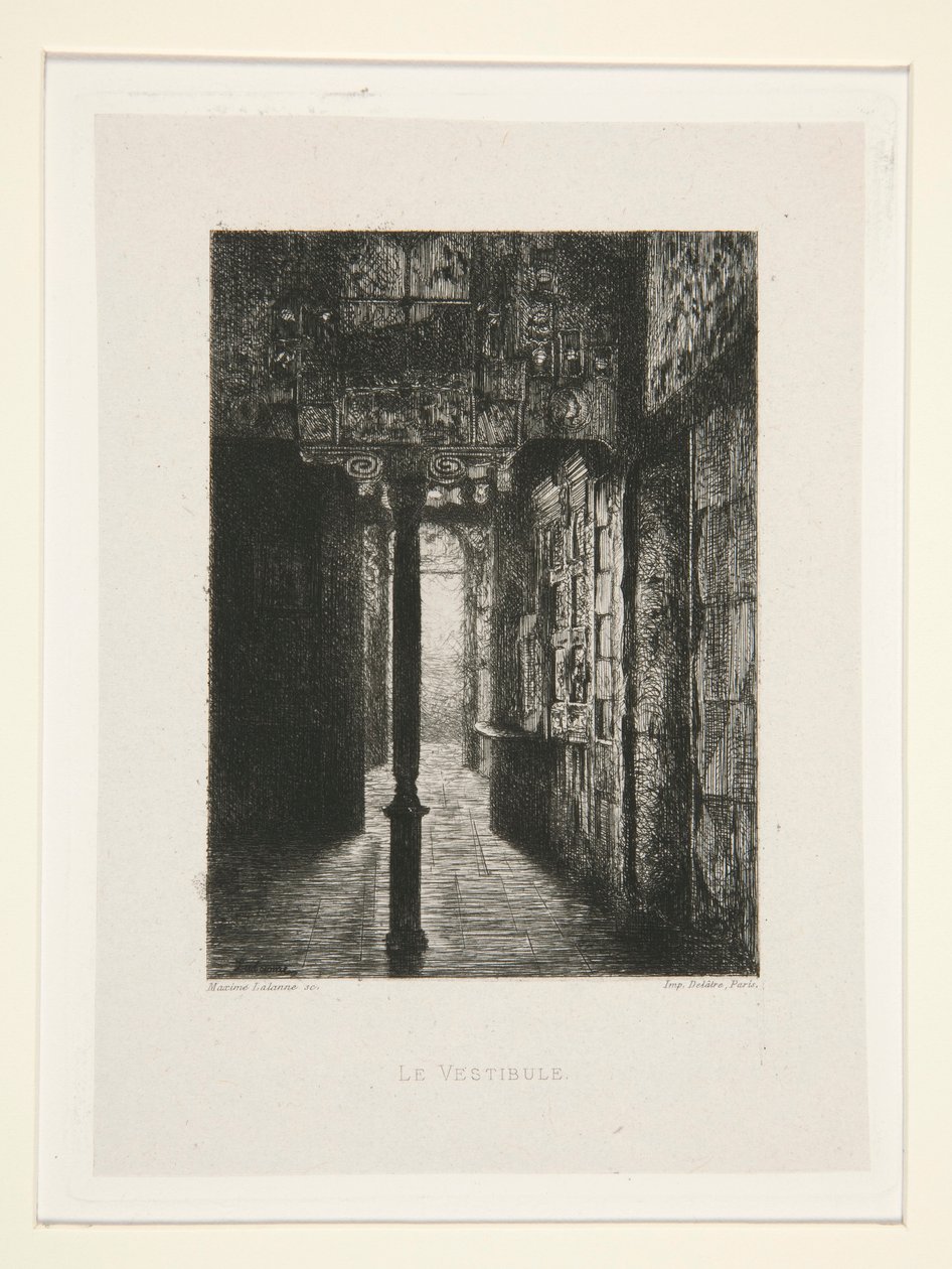 Vestibul, pl. 3 z apartmá At Victor Hugo (Victor Hugo). od Maxime Lalanne