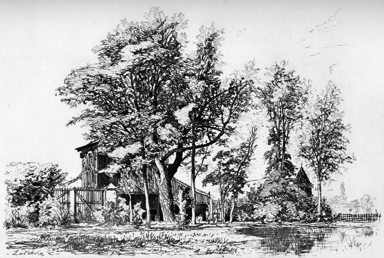 Les Acacias, c1850-1895 1924 od Maxime Lalanne
