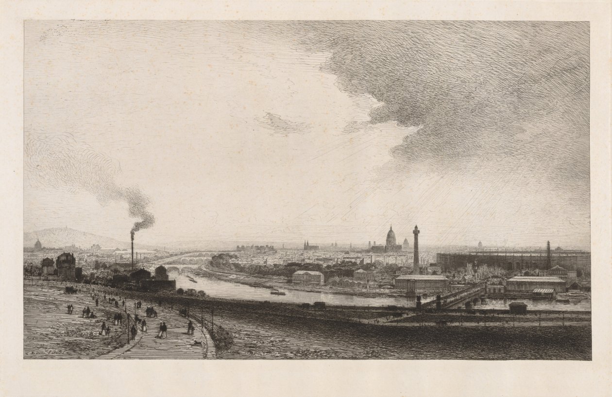 Paříž v roce 1867, Pohled z Trocadera, 1867. od Maxime Lalanne