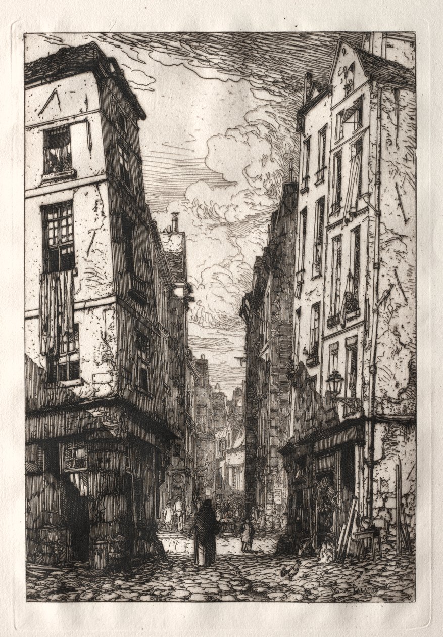 Rue des Marmousets (Stará Paříž) od Maxime Lalanne