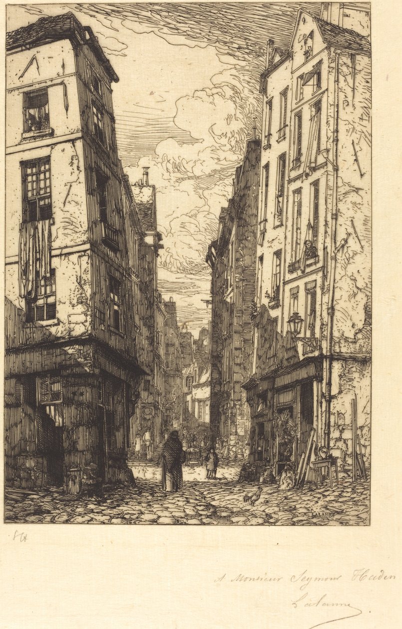 Rue des Marmousets (městská čtvrť, stará Paříž) od Maxime Lalanne