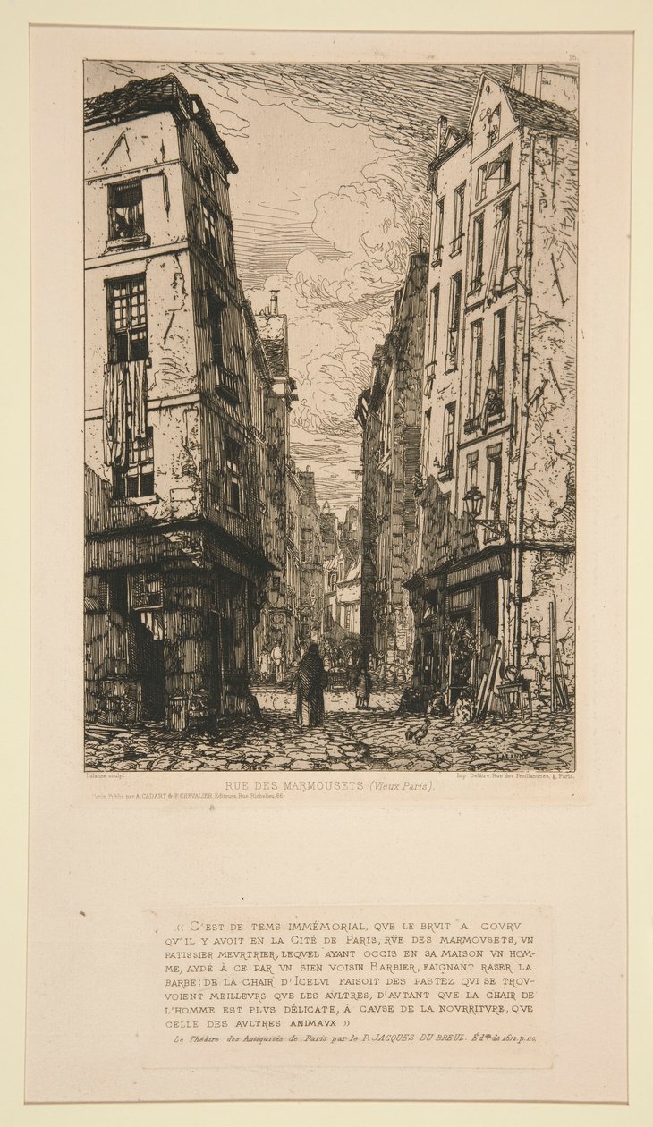 Rue des Marmousets (Stará Paříž) od Maxime Lalanne