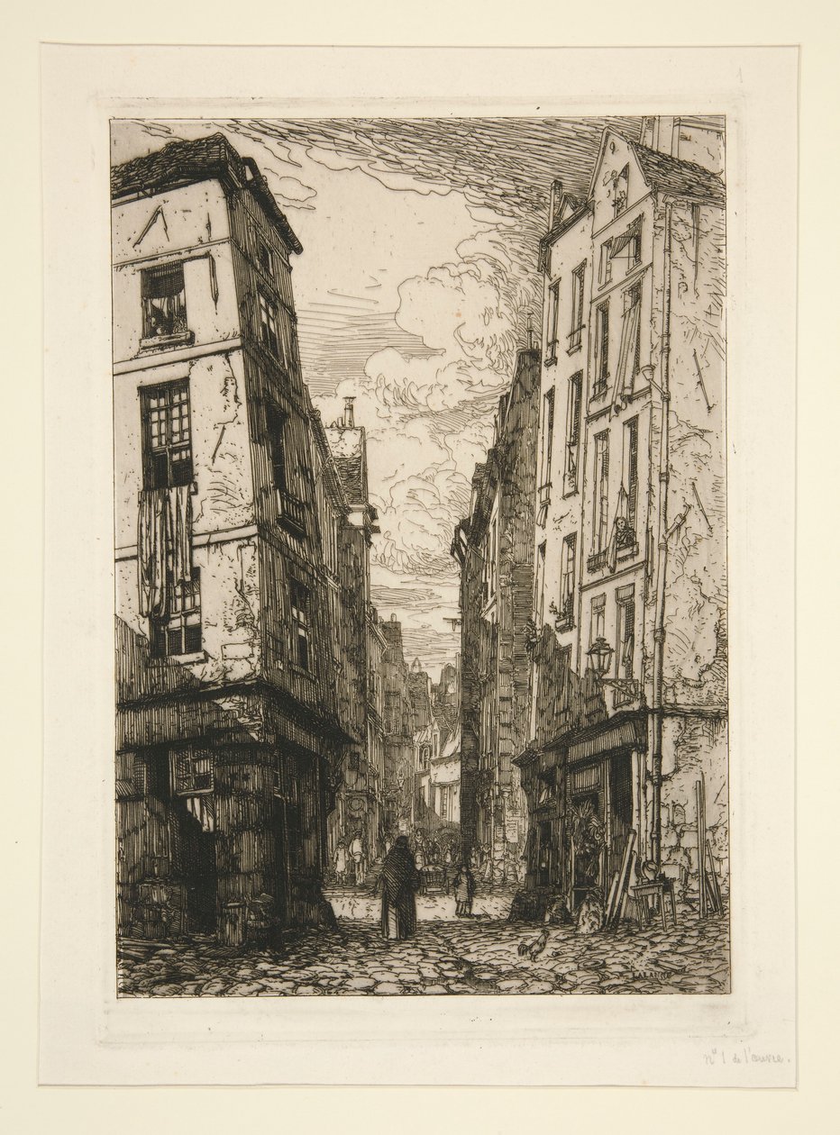 Rue des Marmousets (Stará Paříž) od Maxime Lalanne