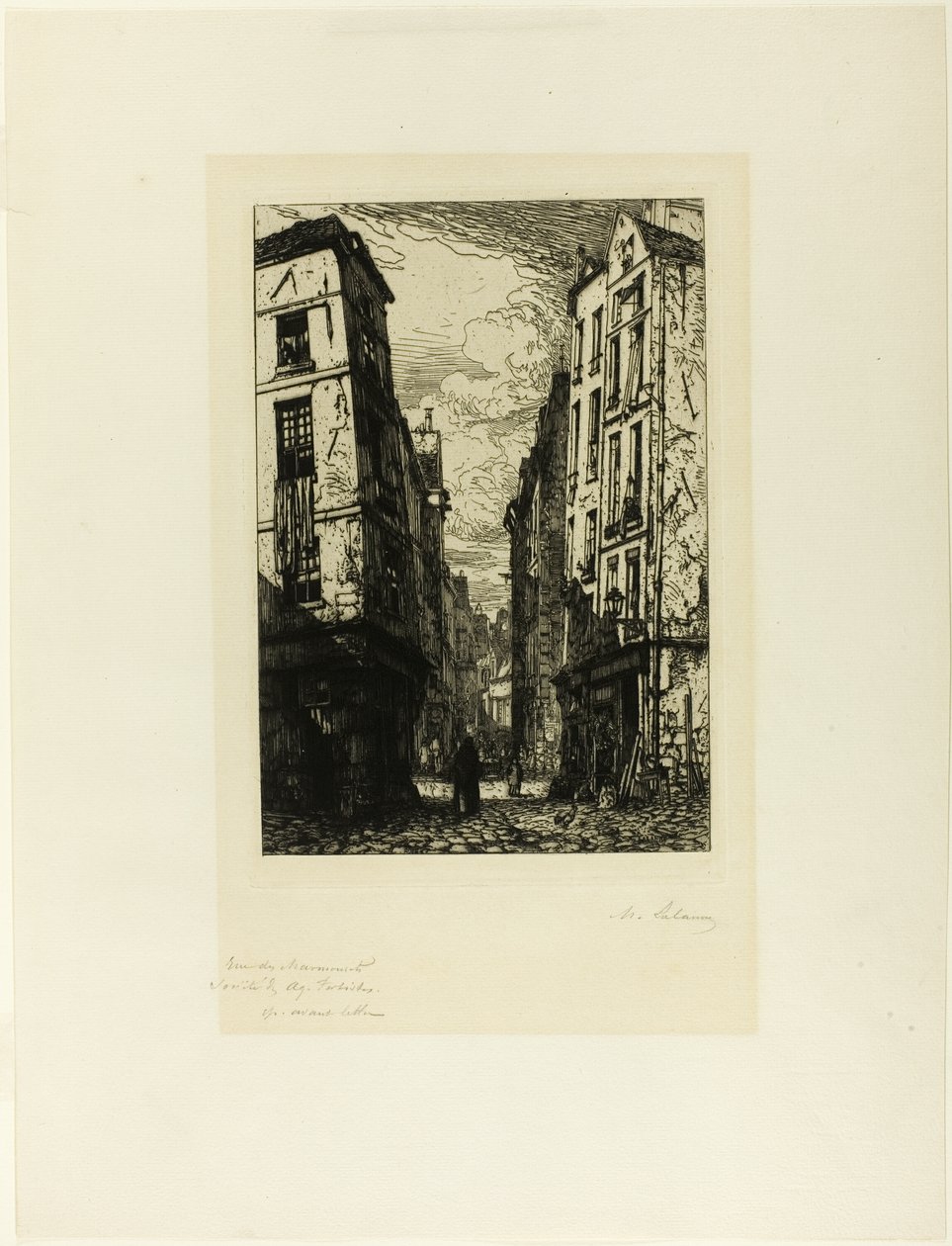 Rue des Marmousets od Maxime Lalanne