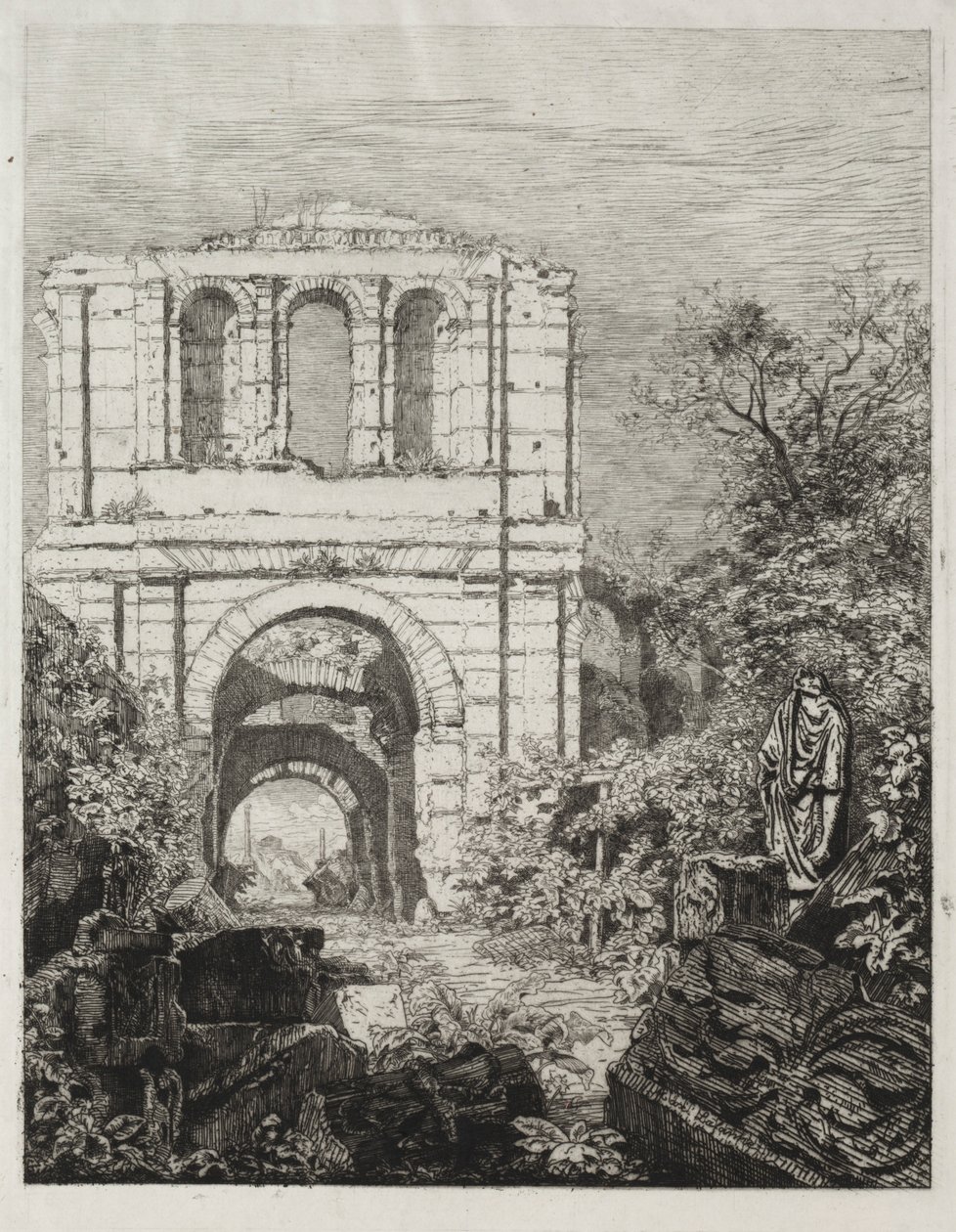 Ruiny paláce Lallien. od Maxime Lalanne