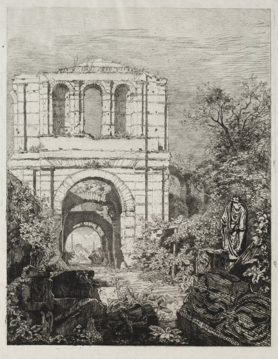 Ruiny Palais Gallien v Bordeaux od Maxime Lalanne