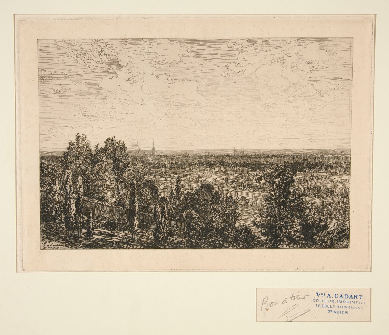 Vue de Paris (Pohled na Paříž) od Maxime Lalanne
