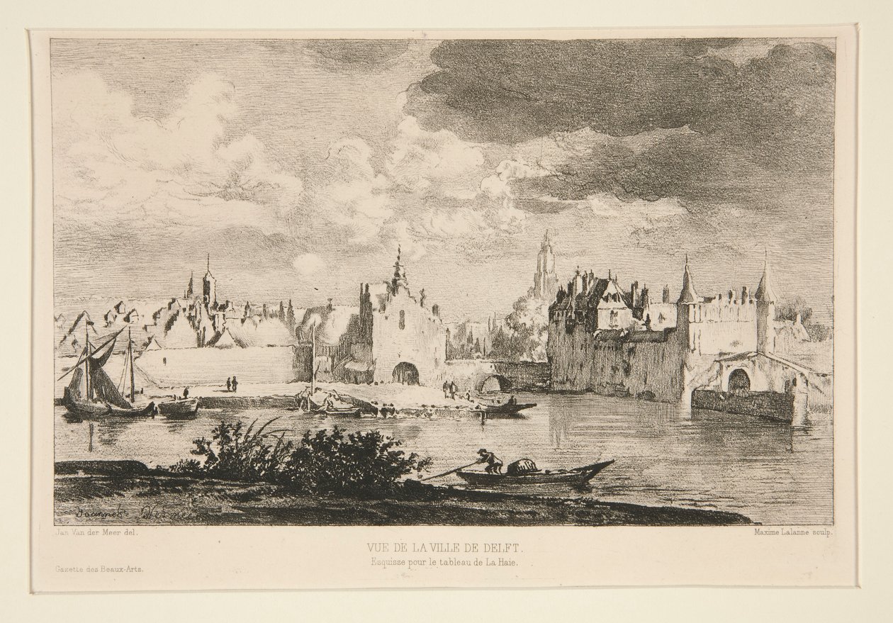 Vue de la ville de Delft (Výhled na město Delft) od Maxime Lalanne