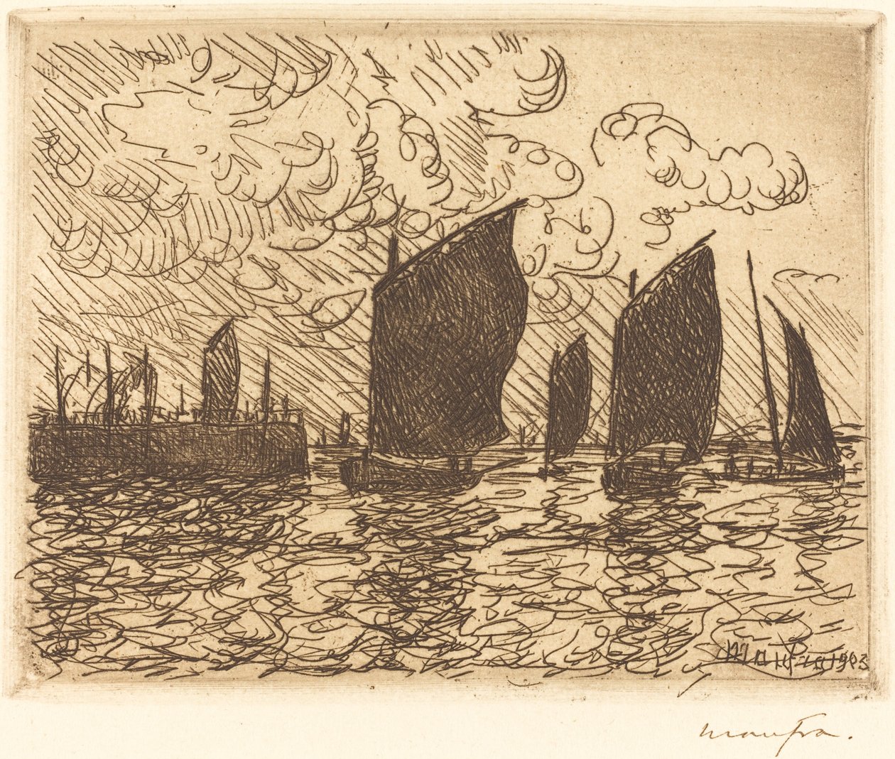 Návrat člunů od Maxime Maufra